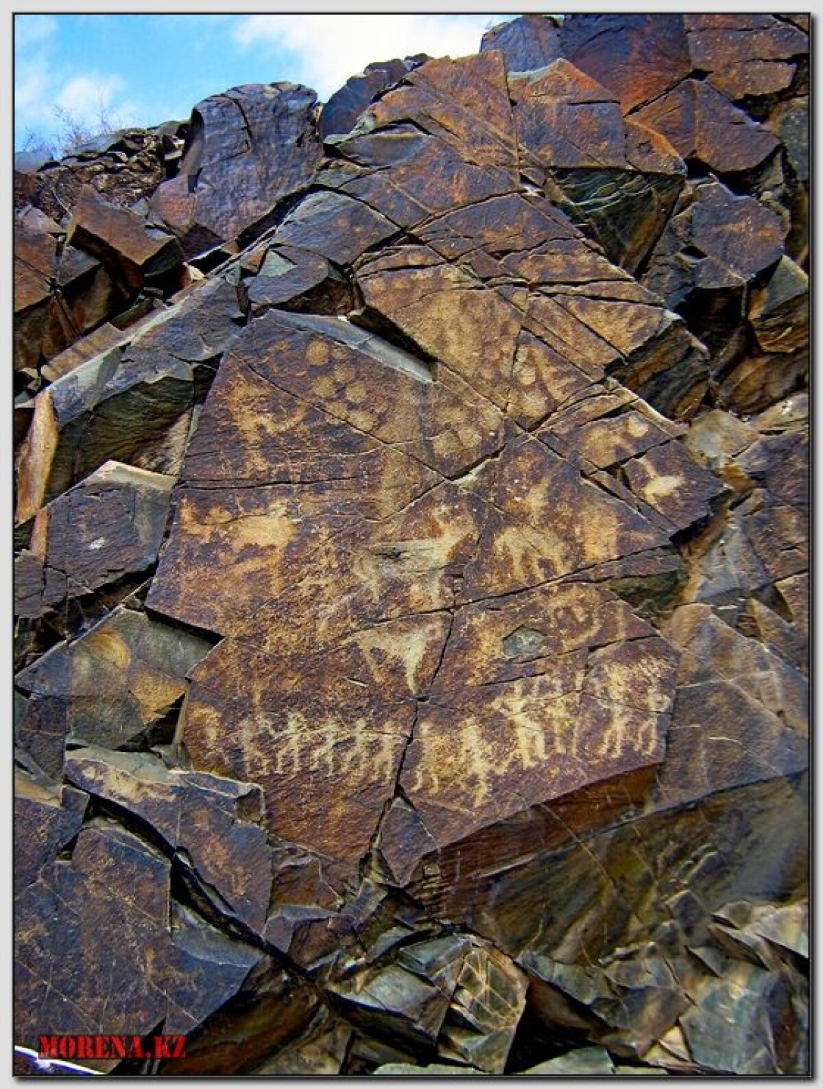 Rock carvings of Semirechya - e-history.kz